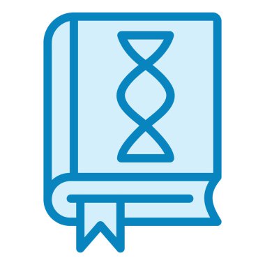 Biyoloji vektörü ince çizgi simgesi