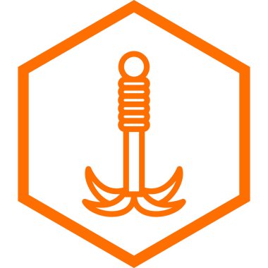 çapa simgesi vektör illüstrasyonu