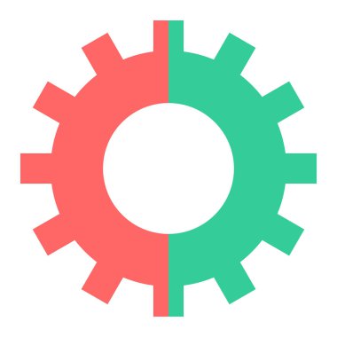 dişli simgesi vektör illüstrasyonu