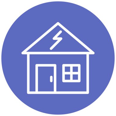 Ev. Web simgesi basit illüstrasyon