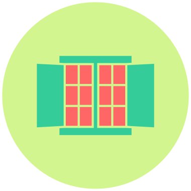 Pencere. Web simgesi basit illüstrasyon