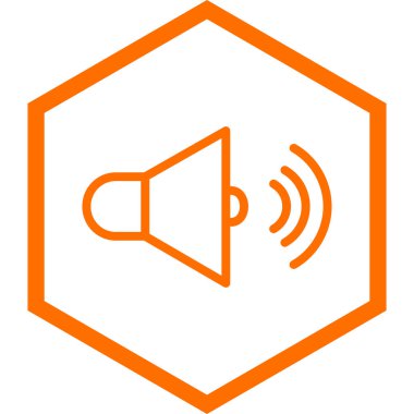 ses simgesi, vektör illüstrasyonu