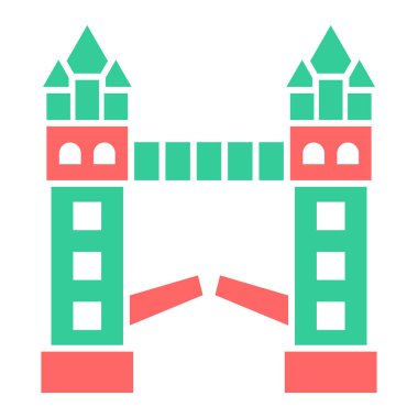 Şato. Web simgesi basit illüstrasyon