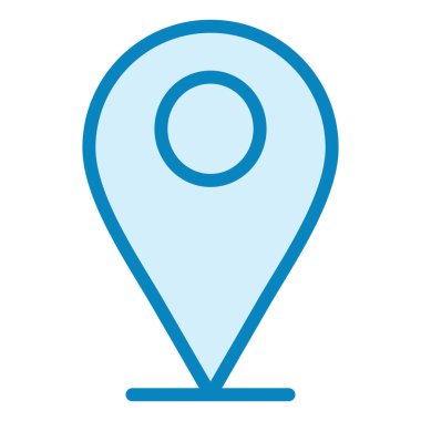 Harita iğnesi. Web simgesi basit illüstrasyon 