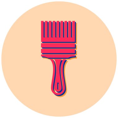 Boya fırçası. Basit resimleme