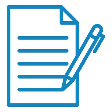 Belge. Web simgesi basit illüstrasyon