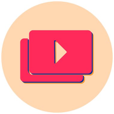 video simgesi. Basit resimleme