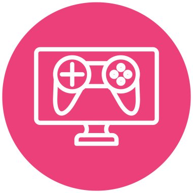 Oyun kolu. Web simgesi basit illüstrasyon