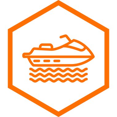 Beyaz arkaplanda izole edilmiş gemi simgesi. vektör illüstrasyonu