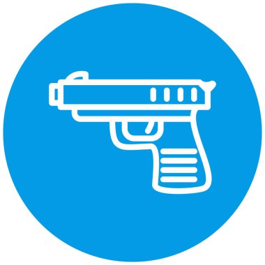 Bir silah simgesinin vektör illüstrasyonu