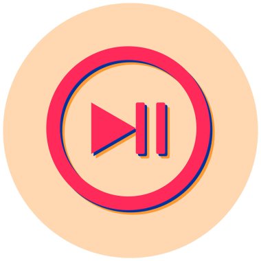 Müzik. Web simgesi basit illüstrasyon