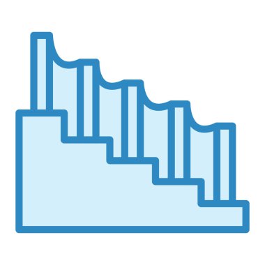 merdivenler modern ikon vektör illüstrasyonu 