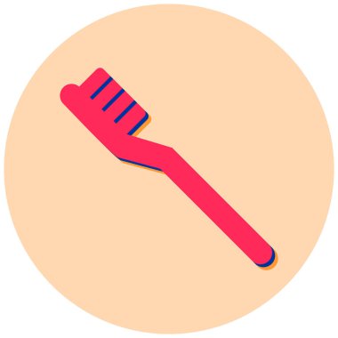 Diş fırçası. Web simgesi basit tasarım