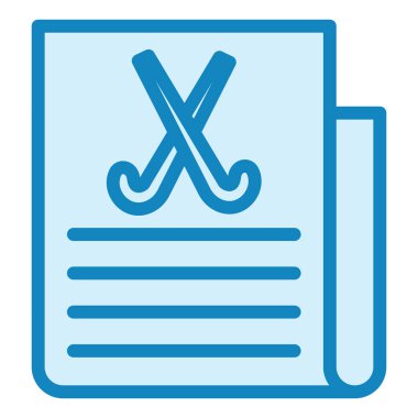 Hokey Haberleri modern ikon vektör illüstrasyonu 