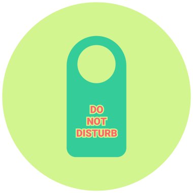 Simgeyi Rahatsız Etmeyin 'in vektör illüstrasyonu