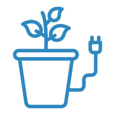 Bitki. Web simgesi basit illüstrasyon