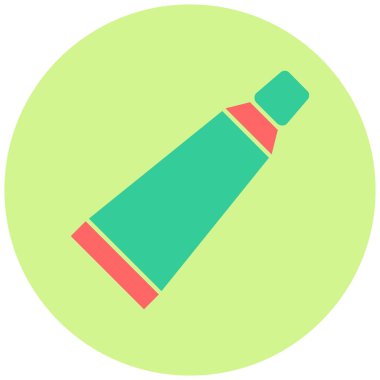 Diş macunu. Web simgesi basit illüstrasyon