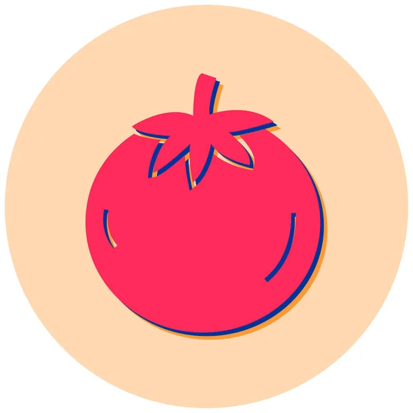 Tomato Icon Vector Illustration — Stock Vector