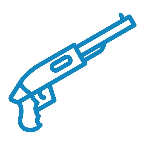 Shotgun Ikon Vektor Illusztráció Egyszerű Tervezés — Stock Vector