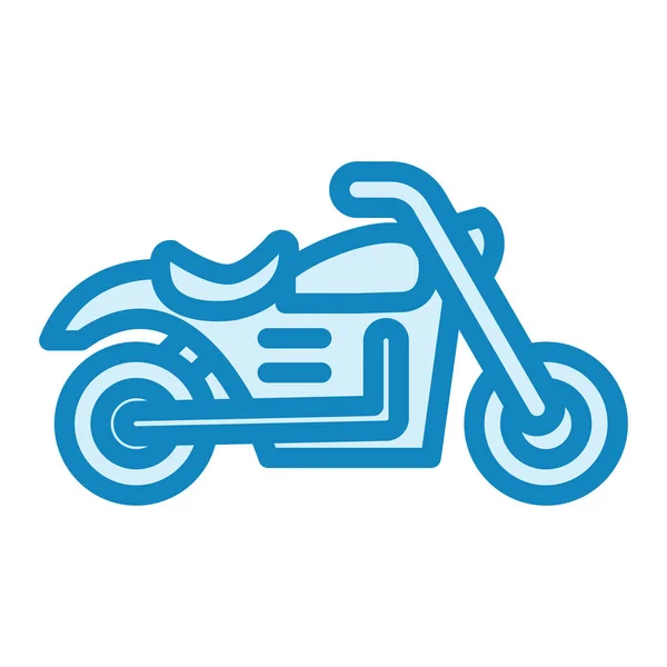 Motocicleta Ícone Vetor Ilustração — Vetor de Stock