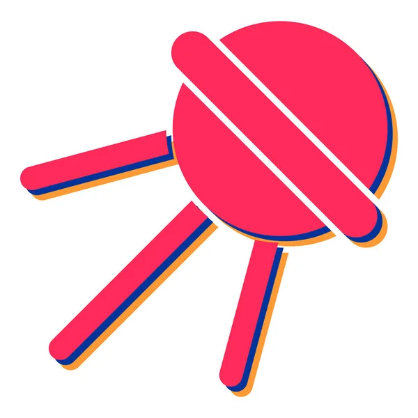 Illustration Red Blue Lollipop Icon — Vetor de Stock