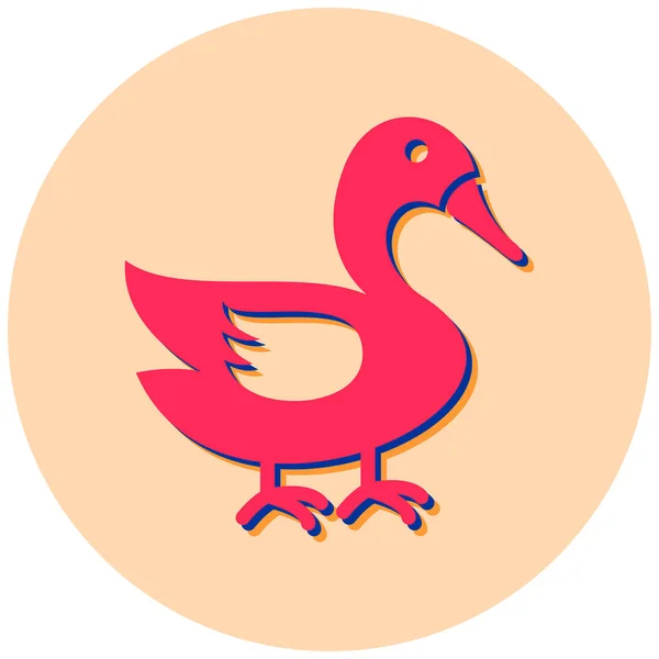Duck Vector Icon Modern Simple Design — Wektor stockowy