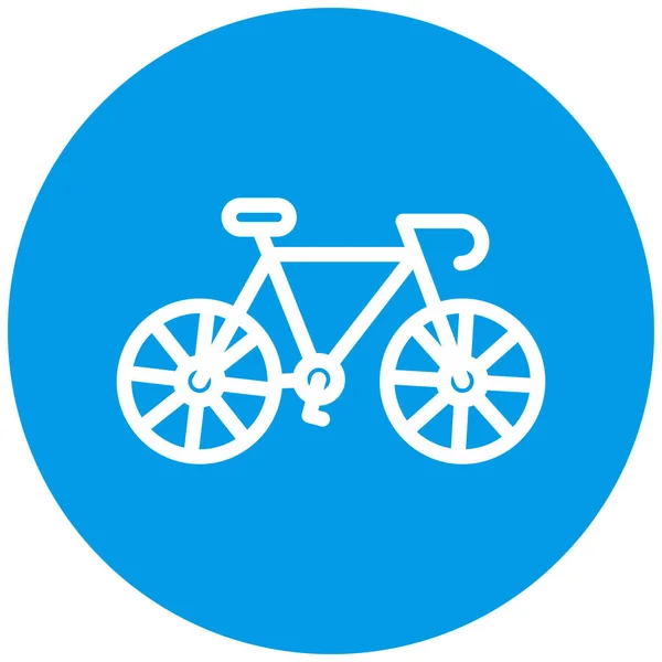 Illustrazione Vettoriale Dell Icona Della Bicicletta — Vettoriale Stock