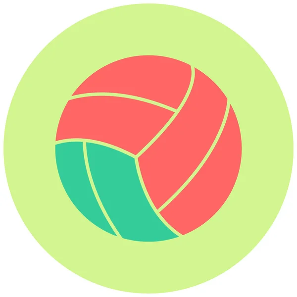 Волейбол Веб Іконка Проста Ілюстрація — стоковий вектор