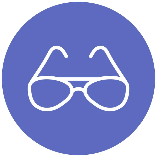 Brille Auf Web Symbol Einfache Illustration — Stockvektor