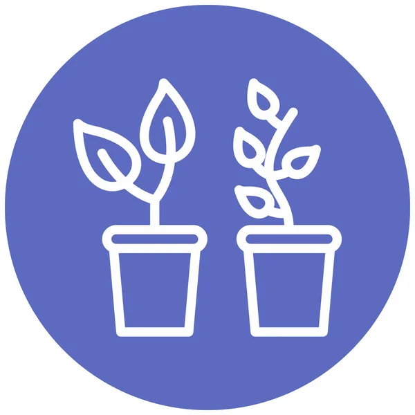 Plant Web Icoon Eenvoudig Ontwerp — Stockvector