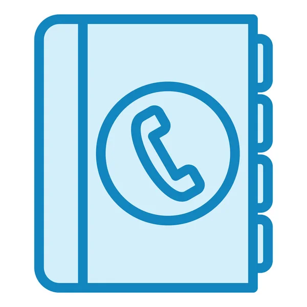 Contact Book Modern Icon Vector Illustration — Stockový vektor