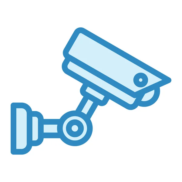 Überwachungskamera Symbol Flache Abbildung Der Vektorsymbole Des Cctv Systems Web — Stockvektor