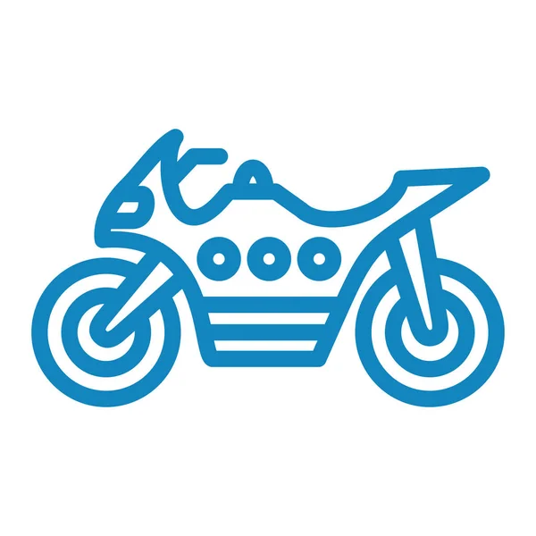 Motorrad Ikone Vektor Illustration — Stockvektor