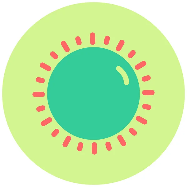Sonne Web Symbol Einfache Illustration — Stockvektor