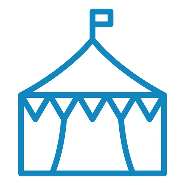Tent Web Icon Simple Design — Stock Vector