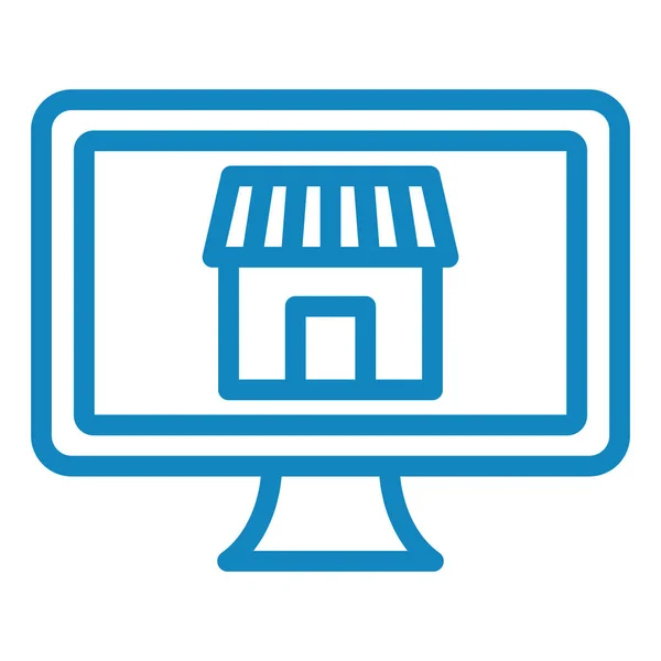 Online Store Web Icon — Stock Vector