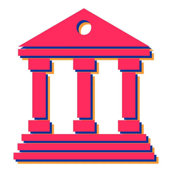 Векторна Ілюстрація Значка Банку Храму — стоковий вектор