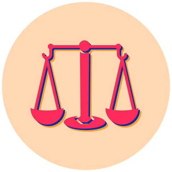 Hukuk Adalet Basit Tasarım — Stok Vektör