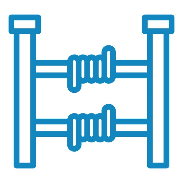 Gewicht Web Symbol Einfache Illustration — Stockvektor