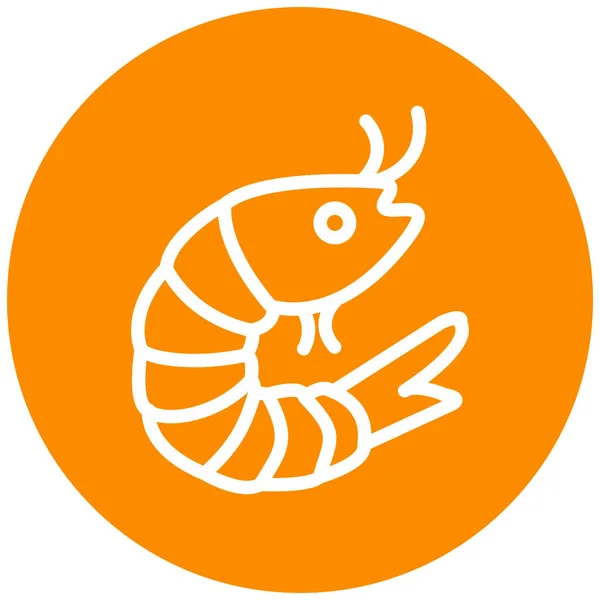 Shrimp Modern Icon Vector Illustration — Stock Vector