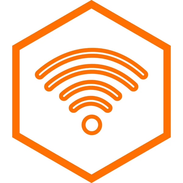 Wifi Signal Einfache Illustration — Stockvektor