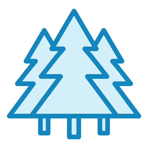Wald Web Symbol Einfache Illustration — Stockvektor