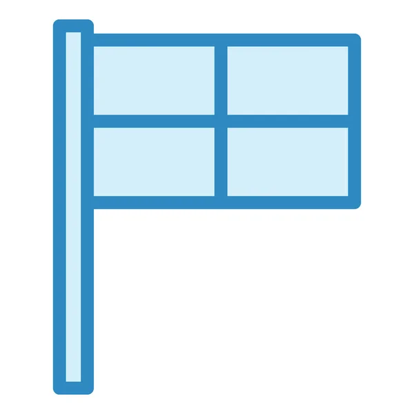 Offside Flag Modern Icon Vector Illustration — Stock Vector