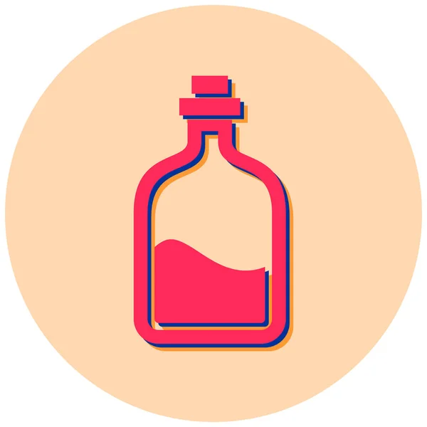 Bottiglia Icona Web Semplice Illustrazione — Vettoriale Stock