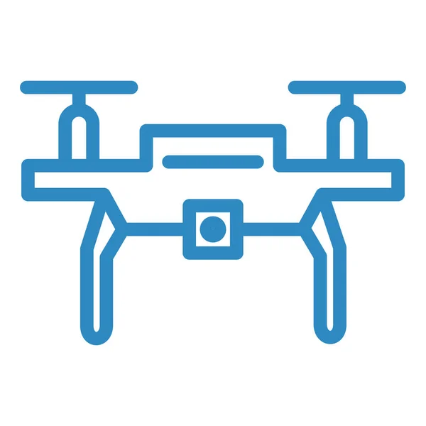 Drohnen Vektor Symbol Flachbild Illustration — Stockvektor