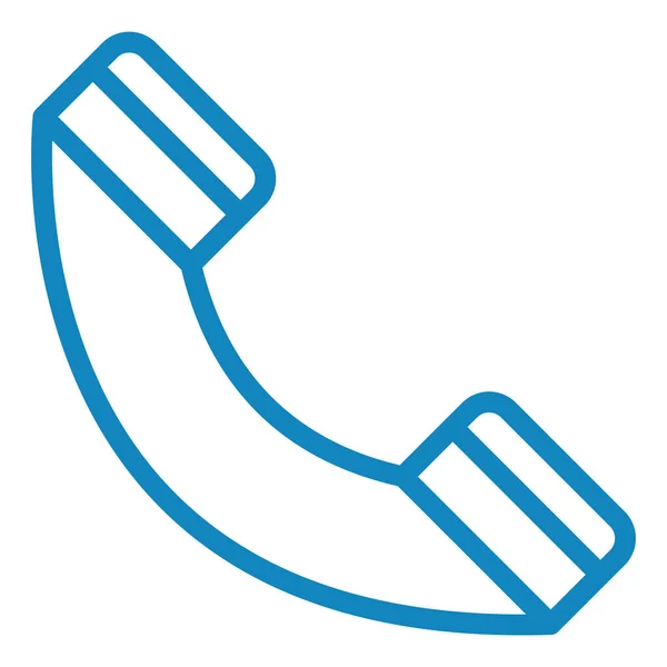 Telefon Webová Ikona Jednoduchá Ilustrace — Stockový vektor