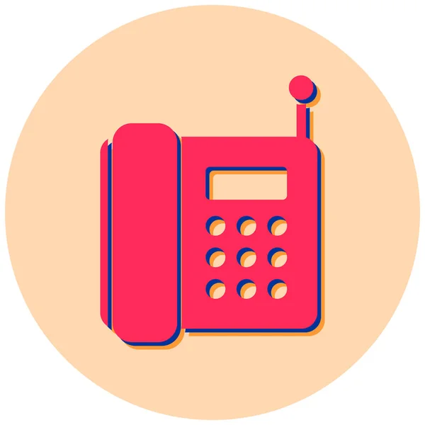 Telefono Web Icon Design Semplice — Vettoriale Stock