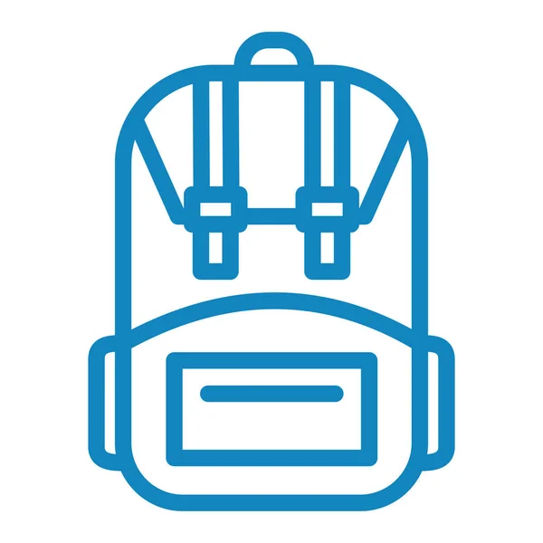 Rucksack Web Symbol Einfache Illustration — Stockvektor