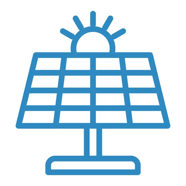 Icono Energía Solar Ilustración Vectorial — Vector de stock