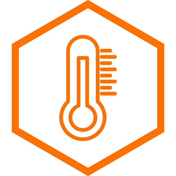 Термометр Веб Іконка Проста Ілюстрація — стоковий вектор